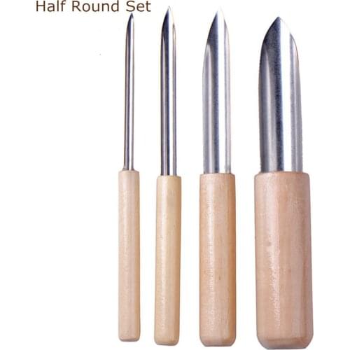 4 Pcs Stainless Steel Cutter Shape Carve Sculpture Modelling Cut Pottery Punch Hole Clay Ceramic Tool Wax Model Sludge Sculpt