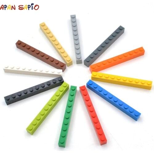 5PCS DIY Building Blocks 1x10 Dots Thick Figures Bricks Educational Creative Toys for Children Size Compatible With Brands