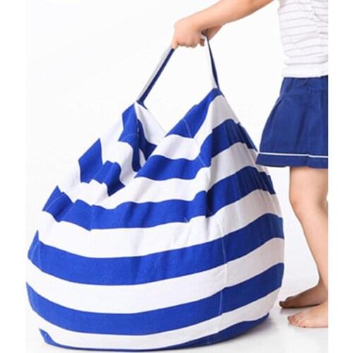 63cm Kids Storage Bean Bags Plush Toys Beanbag Chair Stuffed Animal Room Mats Portable Clothes Storage Bag LX2617