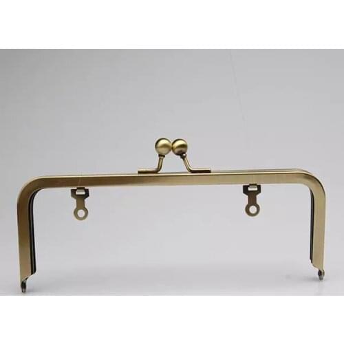 8 inch (20 cm) Antique Bronze Rectangular Purse Frame (handle loops)