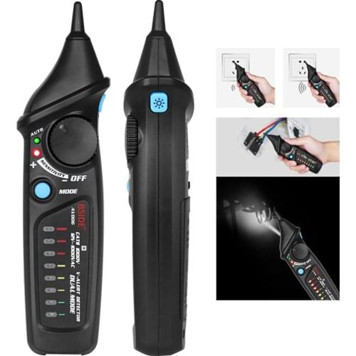 AVD06 Non-contact Voltage Tester Pen AC 12-1000V Auto/Manual Dual Mode NCV Tester Live Wire Check Sensitivity Adjustable Voltage