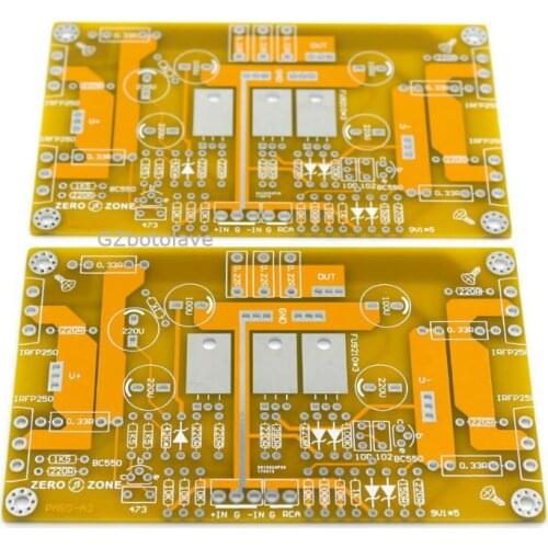 Free ship PASS A3 single ended class a amplifier empty board PCB (2 boards)