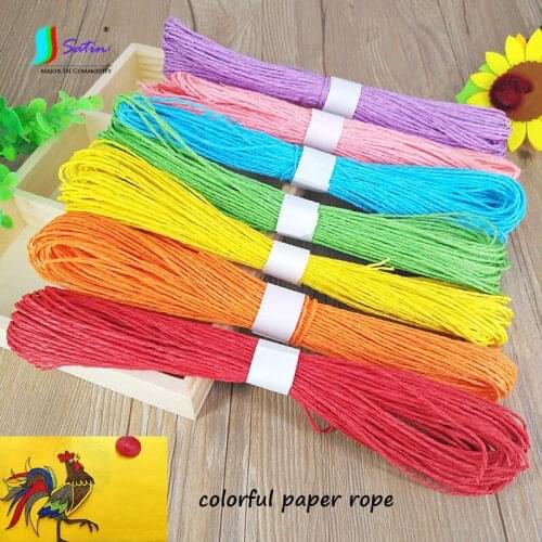Colorful Paper Rope For Baby Paper Painting DIY Accessory,Child Toy Painting Paper String,Decoration Paper Cord S0280H