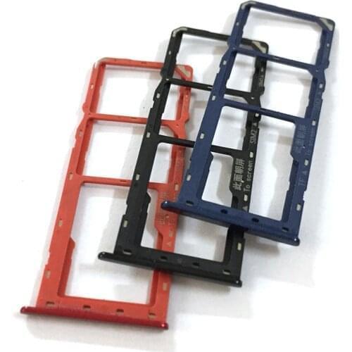 Sim Tray Holder For Samsung Galaxy A10S A107 A107F SIM Card Tray Slot Holder Adapter Socket Repair Parts