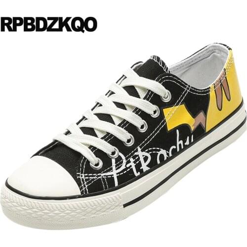 Graffiti Sneakers Flats Canvas Round Toe Cheap Shoes China Large Size Breathable Fashion Women Trainers Printed Lace Up 11 12 44