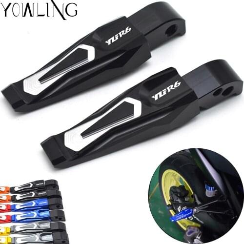 HOT Motorcycle CNC Aluminum Rear Passanger Foot Peg Footrests For Yamaha YZFR6 YZF R6 YZF-R6 1999-2008 2003 2004 2005 2006 2007