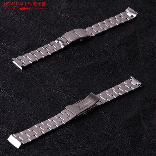 Heimdallr Solid Watch Band 20MM Stainless Steel For Abalone 6015 Watch Strap Suitable Heimdallr Automatic Watch Men