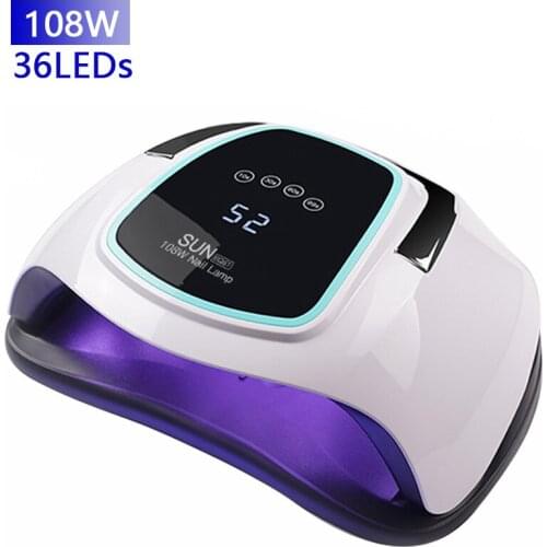Gel UV LED Nail Lamp 36 LED Manicure Nail Light Nail Dryer for Gel Nails Polish With Motion Sensor Touch Switch 4 Timer Mode