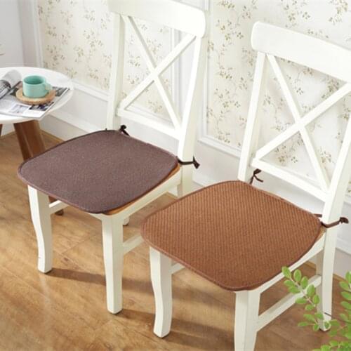 Summer Hoof Shape Chair Seat Cushion Rattan Seat Cushion Dining Chair Pad Office Seat Cushion Computer Chair Pad Fart Pad