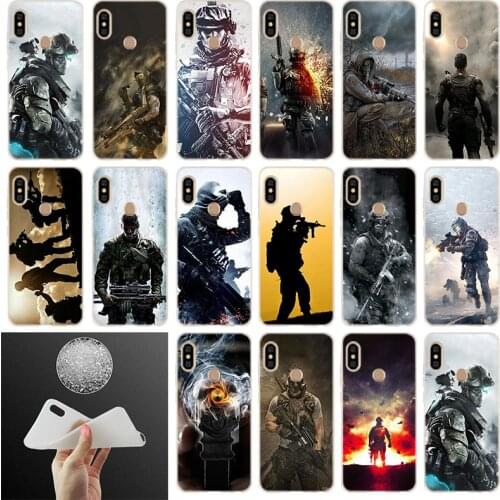 Army i am soldier style Coque Funda Etui Cases Soft Case Cover For Xiaomi Redmi Note 10 9 8 7 6 5 Pro 10S 9s 9T 8T Bag