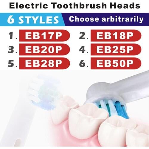 8/12pcs Replacement Toothbrush Heads For Braun EB50A Oral B D12 D16 Electric Toothbrush Hygiene Care Clean Electric Tooth Brus
