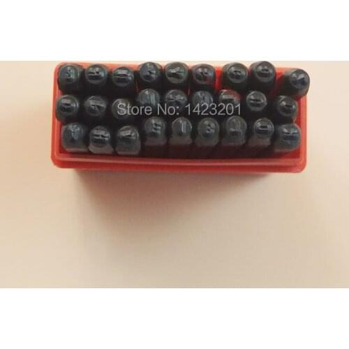One sets 4mm Steel Stamp Letter Die Punch Jewelers Set Metal in Case F328