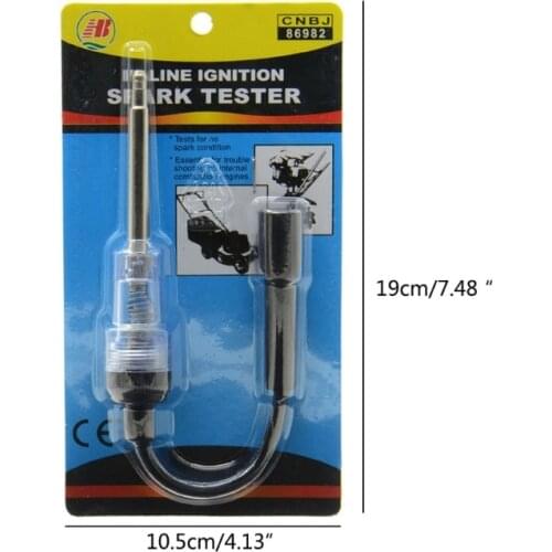 X7AE Spark Plug Tester Engine Ignition Coil Tester Kit Inline Tester Diagnostic Detector Tool for Automotive Car Lawnmower