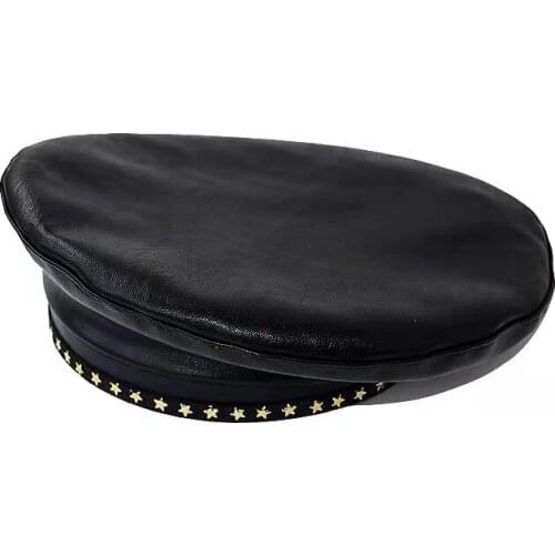 Pain ter hat female Ju Jingyi same hat black star decorated fashion hat art retro versatile tide be ret Free Shipping