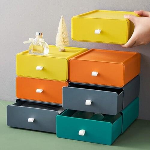 Stackable Drawer Type Desktop Storage Box Storage Drawer Home Storage Organizer Office Storage Makeup Jewelry Storage