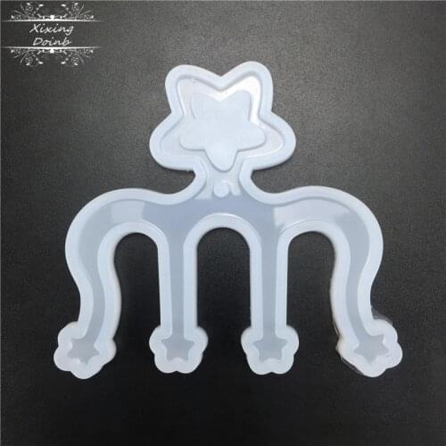 Star shape music clip clip silicone fudge mold cake decoration tool candy chocolate fudge mold resin mold