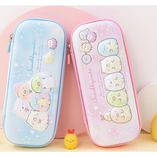 Good Friends Pencil Case Silicone Pen Case School Pencil Cases Student Big Storage Box Cosmetic Bag Ornaments Gifts For Kids