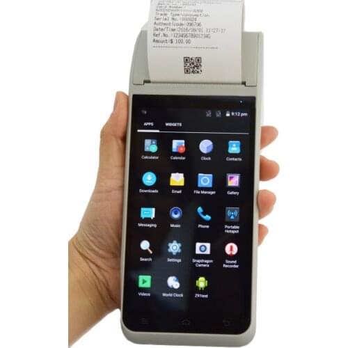 Smart POS terminal 4G English version POS handheld payment terminal Contact IC+NFC+MSR print POS