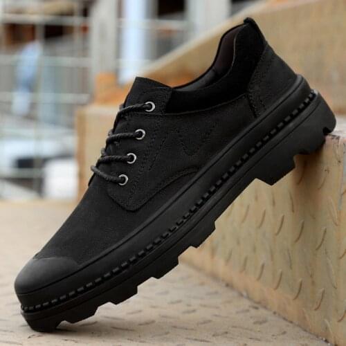 High Quality Mens Shoes Casual Genuine Leather Comfortable Men Oxford Shoes Brand Male Tooling Footwear Motorcycle Luxury Shoes
