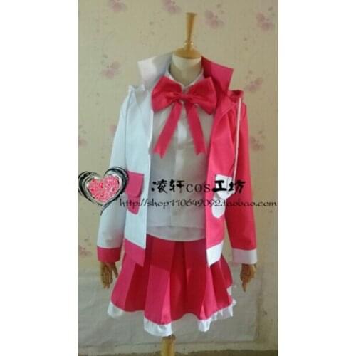 Danganronpa Monomi Pink&White Rabbit Uniform Dress Outfit Anime Cosplay Costumes