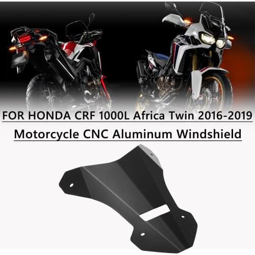 For HONDA CRF 1000L Africa Twin CRF1000 L 2016-2019 Motorcycle Windshield Fairing Deflector Wind Deflectors CNC aluminum metal