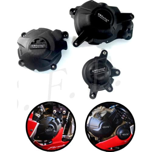 Motorcycle Engine Case Guard Protector Cover GB Racing For Honda CBR1000RR Fireblade/SP 2017-2018-2019 Black