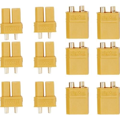 10 Pairs XT30 Male Female Bullet Connector Bullet Plug Connector For RC Li-on Battery 20% off