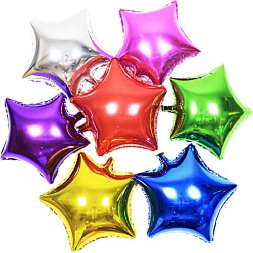 10pcs 5 10 18 inch Star Heart Balloon Wedding Birthday Decoration Party Helium Foil Balloon Inflatable Gift Baloon Supplies
