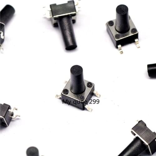 100PCS SMD Tact Push Button Switch 6X6X11mm Micro Switch 6*6*11mm
