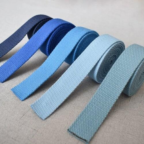 50 Yards Width 20mm/25mm 19 Colors Webbing Ribbon Use For DIY Luggage Belt Strap Rope Dog Pet Collar Leash Harness ChunZhiDai