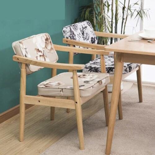 8000 Airsnordic Dining Chair Solid Wood Armchair Home Desk Chair Simple Creative Backrest Cafe Retro Negotiation Study Yz