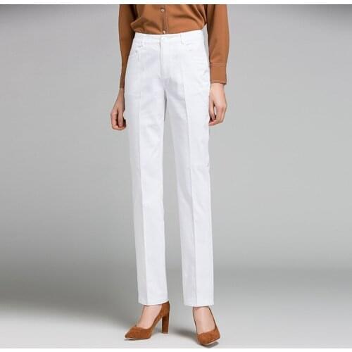 ACRMRAC Women pants Slim Solid color OL Formal Suit pants Women Straight pants 8902