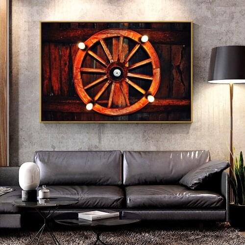 Artcozy Oil Canvas Painting nature_brown wheel For Home Decoration Wall Art