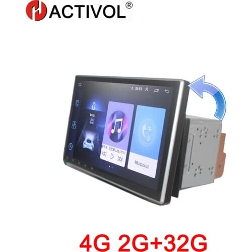 HACTIVOL Rotatable 2G+32G Android 8.1 4G Car Radio for 2 din car dvd video player gps navigation bluetooth wifi car accessory