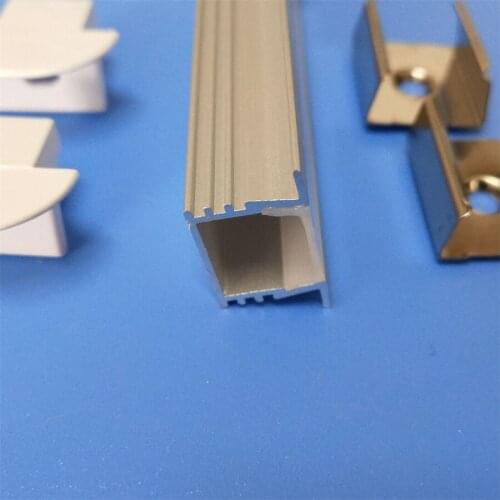 Free Shipping 2.5M/PCS SAluminum Profile With MILKY or Clear COVER AND Clips For LED Bar Light