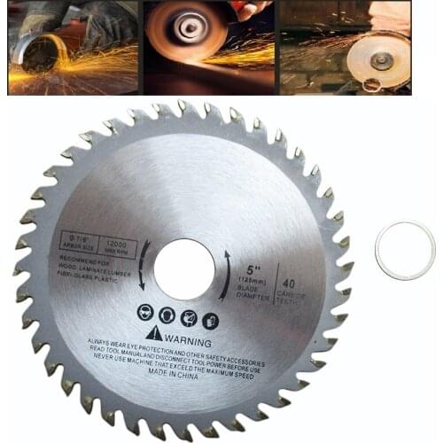 125mm 40T Circular Saw Blade Wood Cutting Disc For Metal Chipboard Cutter 4/5" Multitool Power Tools Rotary Tool