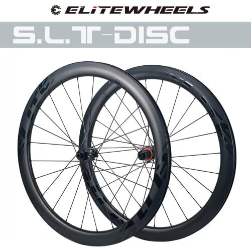 ELITEWHEELS SLT Road Disc Carbon Wheels Low Resistance Ceramic Bearing Center Lock Hub For Road Disc Bicycle Cycling Wheelset