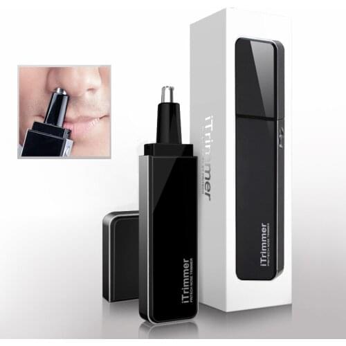 PRITECH Electric Nose and Ear Shaver Professional Water Resistant Hair Cutting with LED Light Nose Trimmer Hair Cleaner