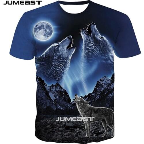 Jumeast Brand Men/Women 3D Printed T-Shirt Tiger Lion Wolf Short Sleeve New Fashion T Shirt Sport Pullover Summer Tops Tees