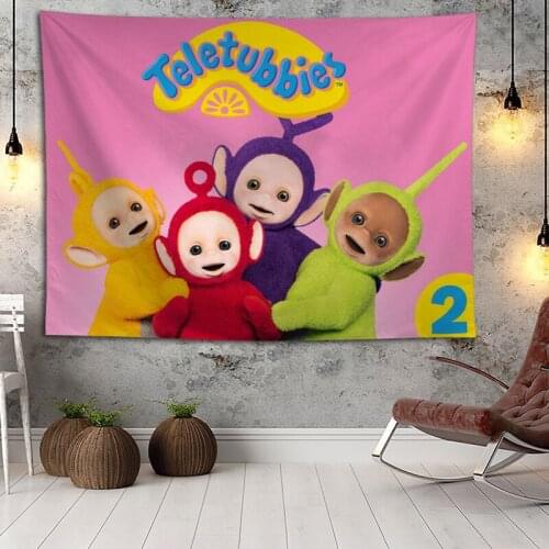 Hot Sale Custom Teletubbies Large Wall Tapestry Wall Hanging Bohemian Wall Tapestries Mandala Wall Art Decor