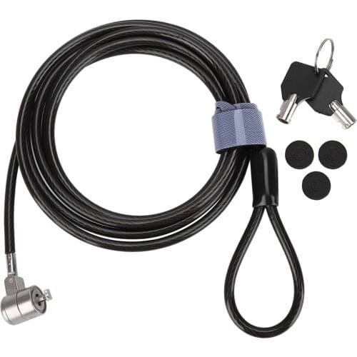 Mini Lock Lengthen Thicken Notebook Laptop Computer Security Locks Security Cable Chain 200cm With Spacers