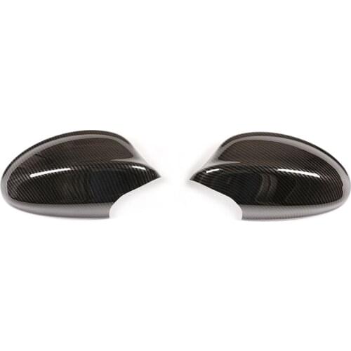 Carbon Fiber Car Side Door Rearview Mirror Cap Cover Stickers For-BMW 3 Series E90 E92 2005-2008