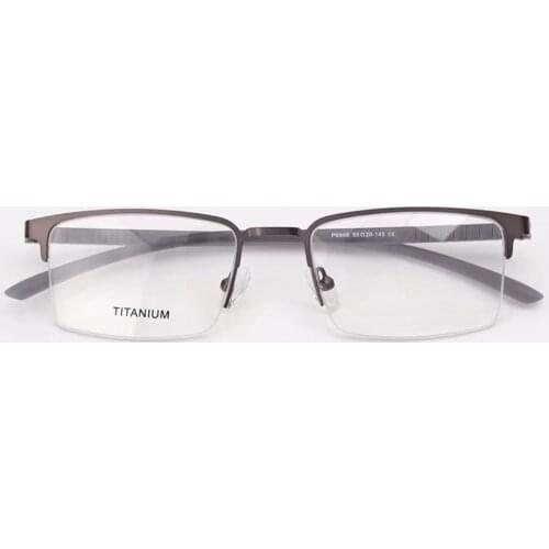 Titanium Alloy Wide Face Superelastic TR Leg Frame Custom Made Prescription Glasses Photochromic Grey/Brown Myopia Near-sighted