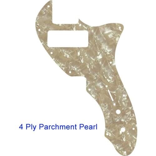 Pleroo Guitar Parts For P90 12 Hole Screws US Tele 69 Thinline Guitar Pickguard Scratch Plate