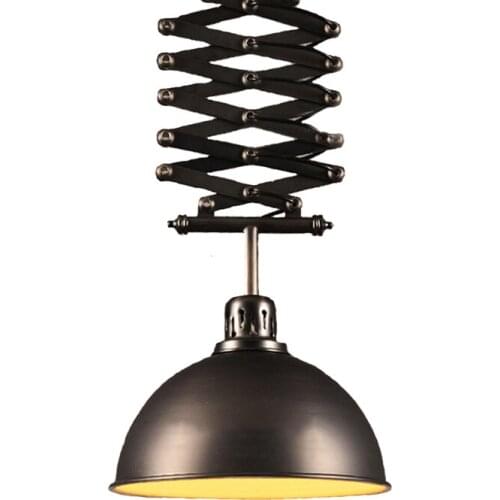 Retro Loft Pendant Lamps Iron Black Lifting Chandelier Adjustable Lighting For Home Deco Industrial Restaurant Living Room Light