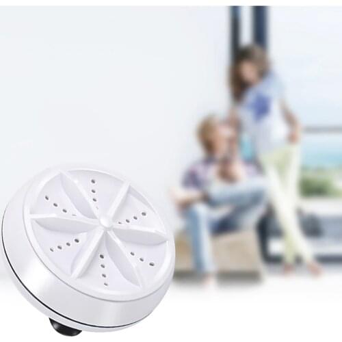 Mini Ultrasonic Washing Machine Portable Turbo USB Powered Removes Dirt Washer Clothing Cleaning Washing Machine For Travel Home