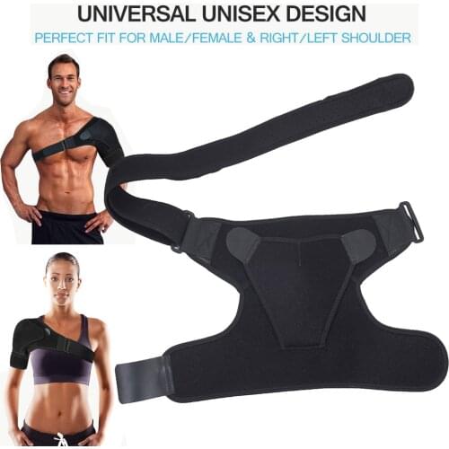 Adjustable Shoulder Support Brace Pad Sports Gym Compression Joint Strap Suitable For Sprains Strains Dislocated Shoulder