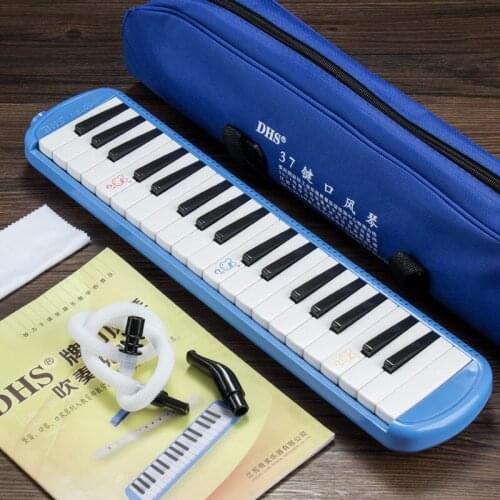 Mouth organ Durable 32/37 Piano Keys Melodica with Carrying Bag Musical Instrument for Music Lovers Beginners Gift Exquisite