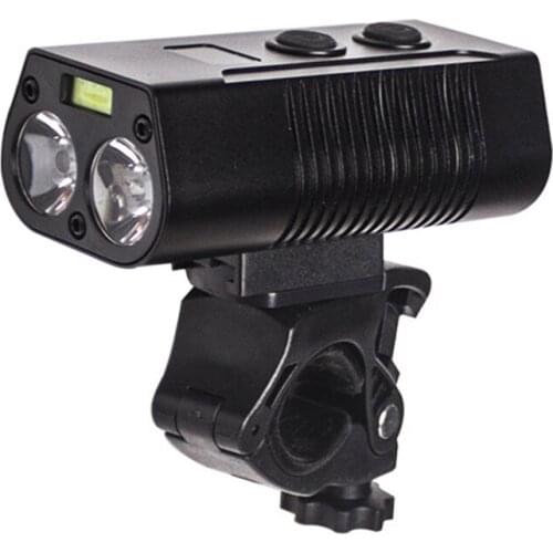 Super Bright Bike Light 2T6 Night Riding Waterproof Bicycle Headlight USB Rechargeable Easy to Mount Outdoor Sports