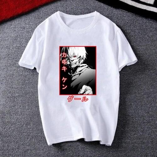Tokyo Ghoul T Shirt Women Kawaii Clothes Shirts Women Aesthetic Vintage T-shirts Summer Anime Tshirt Camisas De Mujer Elegantes
